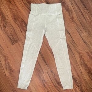 High-Waisted Grey Joy Lab Leggings with Pockets, X-Small